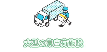 大型の集出荷施設